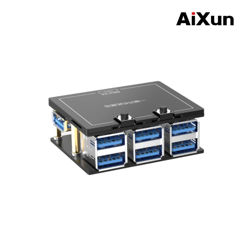 Chargez l&#39;image dans la visionneuse de la galerie, AiXun P2408S One-Key Boot-Up Docking Station with Six HUB Ports
