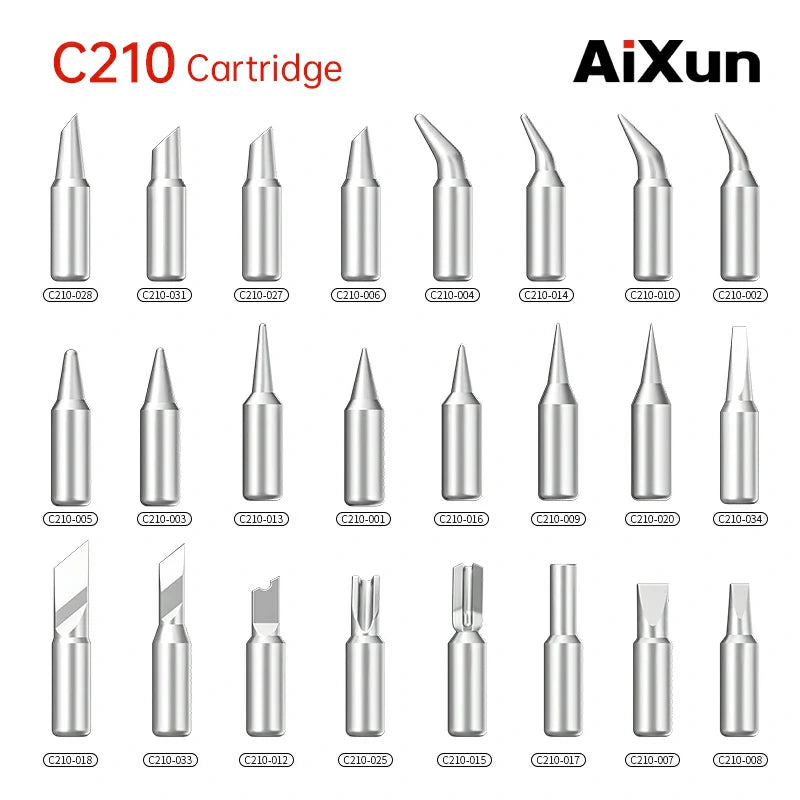 Chargez l&#39;image dans la visionneuse de la galerie, AiXun C210 Customized Soldering Iron Tips – High-Performance Replacement for Precision Soldering
