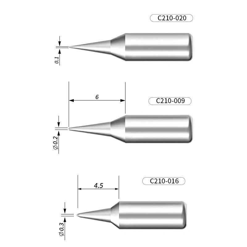 Load image into Gallery viewer, AiXun C210 Customized Soldering Iron Tips – High-Performance Replacement for Precision Soldering
