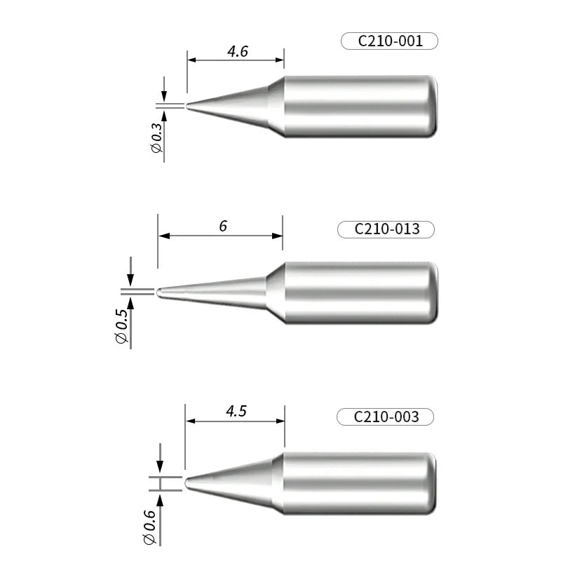 Chargez l&#39;image dans la visionneuse de la galerie, AiXun C210 Customized Soldering Iron Tips – High-Performance Replacement for Precision Soldering
