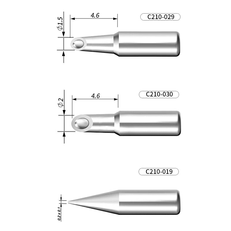 Load image into Gallery viewer, AiXun C210 Customized Soldering Iron Tips – High-Performance Replacement for Precision Soldering
