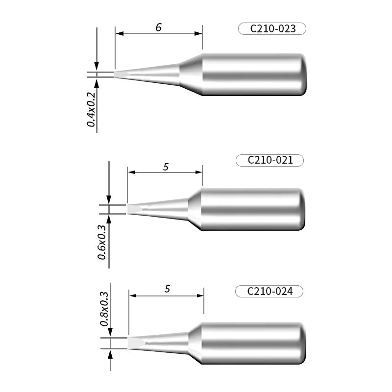 Chargez l&#39;image dans la visionneuse de la galerie, AiXun C210 Customized Soldering Iron Tips – High-Performance Replacement for Precision Soldering
