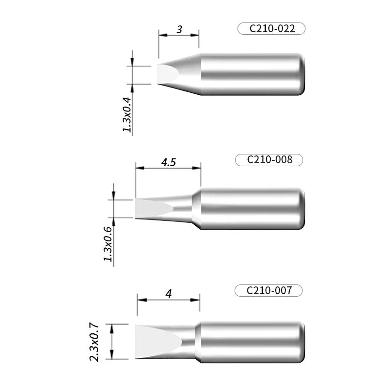 Chargez l&#39;image dans la visionneuse de la galerie, AiXun C210 Customized Soldering Iron Tips – High-Performance Replacement for Precision Soldering
