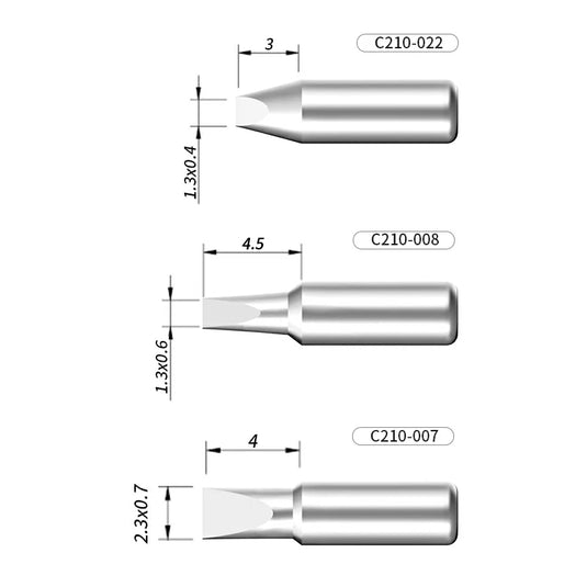 AiXun C210 Customized Soldering Iron Tips – High-Performance Replacement for Precision Soldering