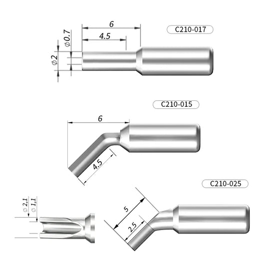 AiXun C210 Customized Soldering Iron Tips – High-Performance Replacement for Precision Soldering