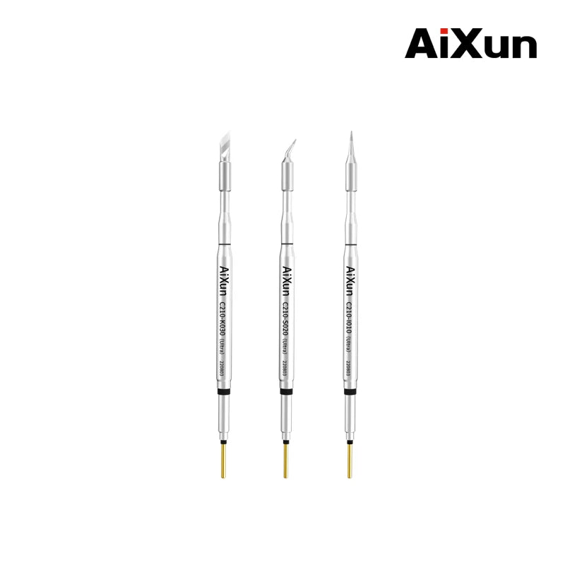 Chargez l&#39;image dans la visionneuse de la galerie, AiXun C210 Replacement Soldering Iron Tips – High-Precision Micro Soldering for SMD Rework
