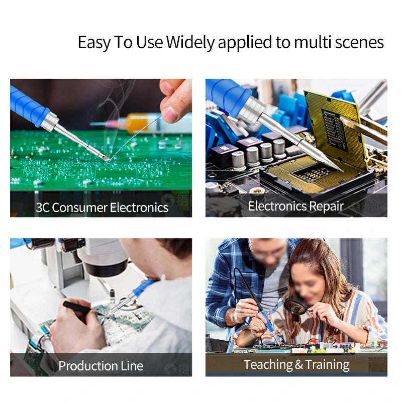 Chargez l&#39;image dans la visionneuse de la galerie, AiXun C210 Replacement Soldering Iron Tips – High-Precision Micro Soldering for SMD Rework
