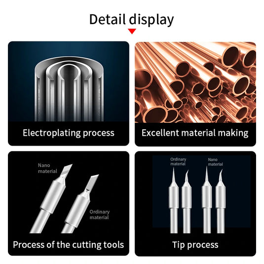 AiXun C245 High-Level Nano Lead-Free Soldering Iron Tips – JBC-Compatible Replacement for T245 Handles