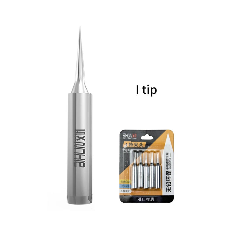 Load image into Gallery viewer, AiXun 936 Universal Lead-Free Silver Soldering Iron Tips – 5PCS Set
