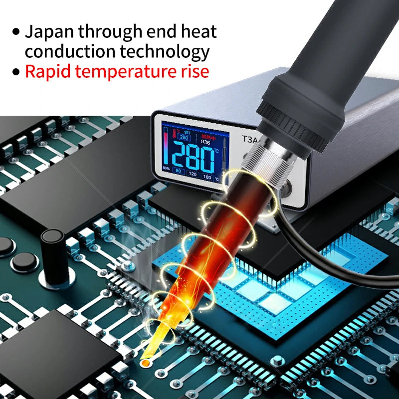 Cargue la imagen en el visor de la galería, AiXun 936 High-Level Lead-Free Soldering Iron Tips for T3A Soldering Station
