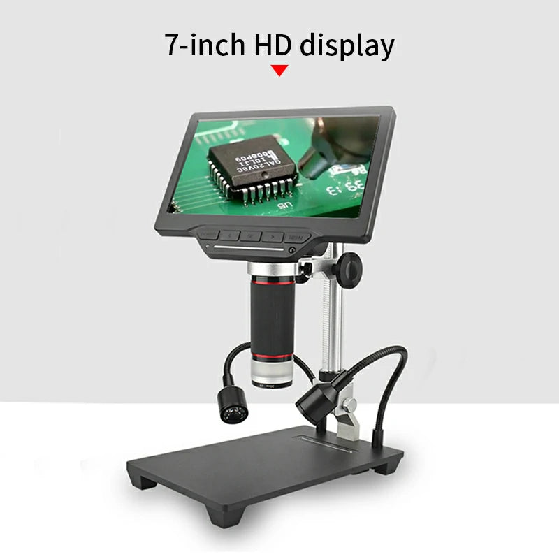 Load image into Gallery viewer, AiXun 7-Inch HD Digital Industrial Microscope – Perfect for BGA Rework &amp; Precision Soldering
