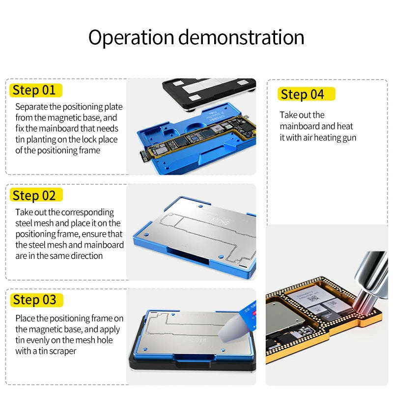 Chargez l&#39;image dans la visionneuse de la galerie, AiXun Z12 Strong Magnetic Middle Frame Reballing Platform – For iPhone 12 Series Motherboard Repair
