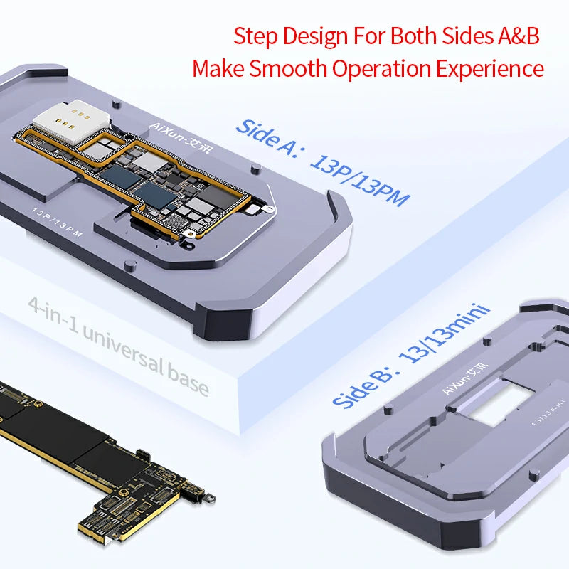 Load image into Gallery viewer, AiXun Z13 Middle Frame Tin Planting Platform – Professional Reballing Tool for iPhone 13 Series
