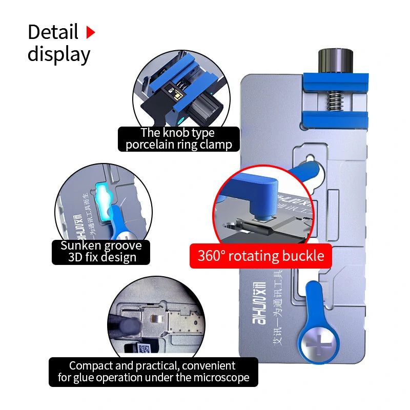 Cargue la imagen en el visor de la galería, AiXun J02 2-in-1 Dot Projector Repair Fixture (3rd Gen) – Professional Face ID Repair Jig
