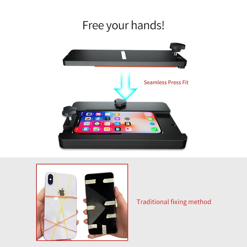 Cargue la imagen en el visor de la galería, AiXun FT08 Multi-Function Phone Repair Fixture – Professional LED Screen &amp; Back Cover Pressing Tool
