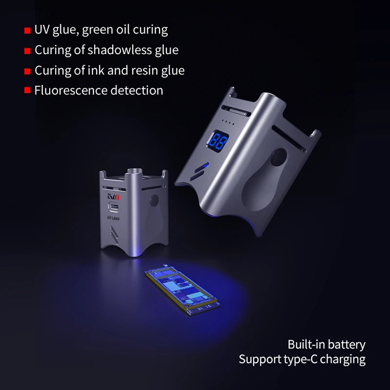 Load image into Gallery viewer, AiXun Hurricane UV Lamp – 2-in-1 Mobile Repair UV Curing Lamp with Fan
