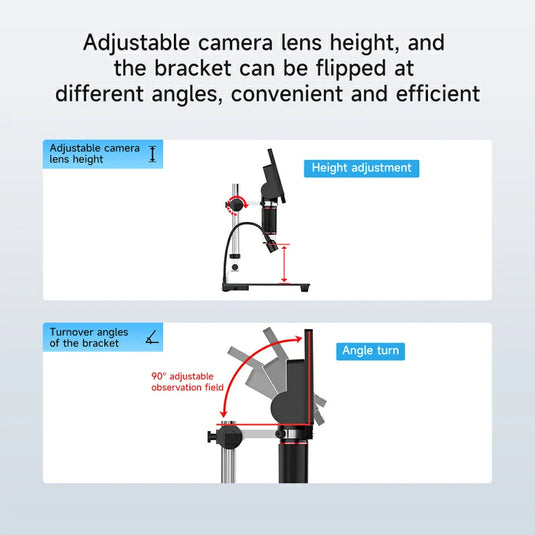 [AiXun DM21] 7-Inch Electronic Digital Microscope with Multimeter Design for Soldering – 2-in-1 Precision Tool