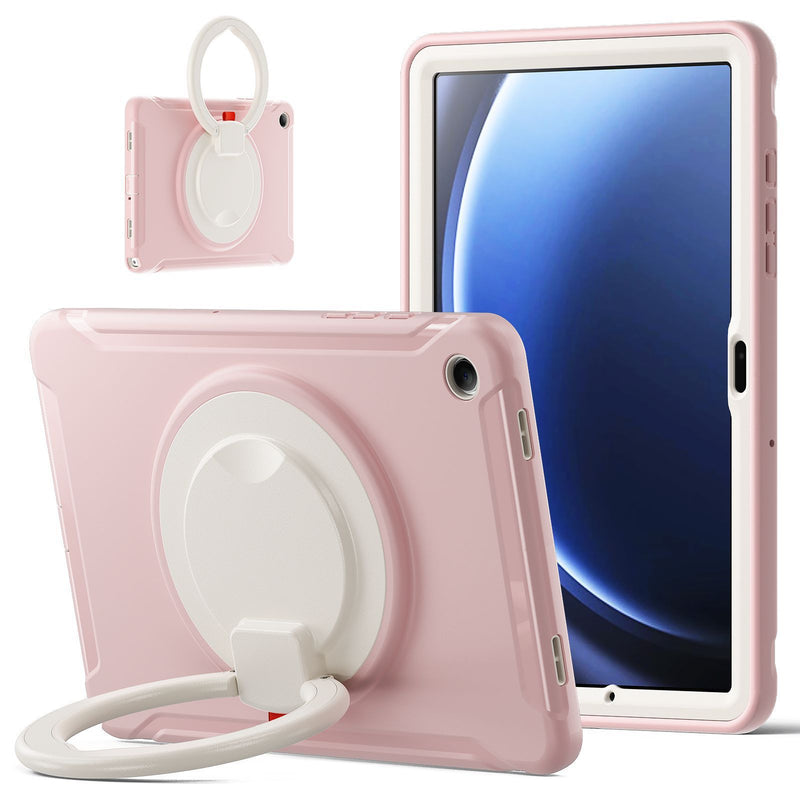 Cargue la imagen en el visor de la galería, Samsung Galaxy Tab A9 2023 8.7&quot; (SM-X110 / X115) Heavy Duty Ring Holder Stand Silicone Kid Case - Polar Tech Australia
