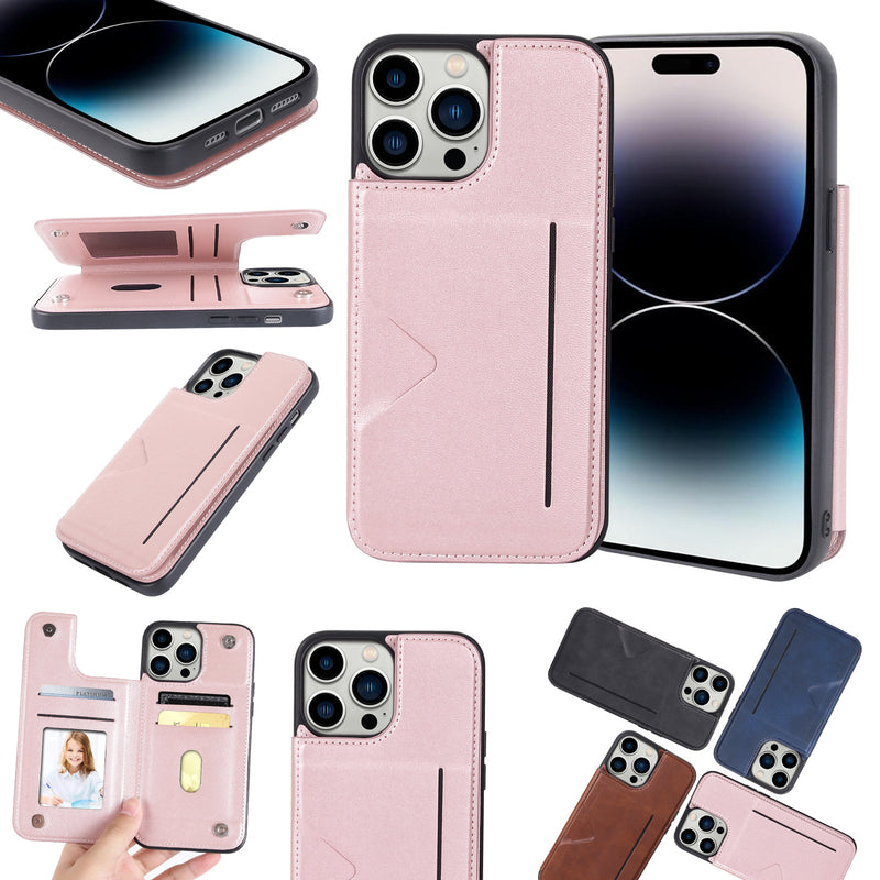 Load image into Gallery viewer, [Built-in Card Slot] Hanman Mika Leather Case For Apple iPhone 15 &amp; 15 Plus &amp; 15 Pro &amp; 15 Pro Max - Polar Tech Australia
