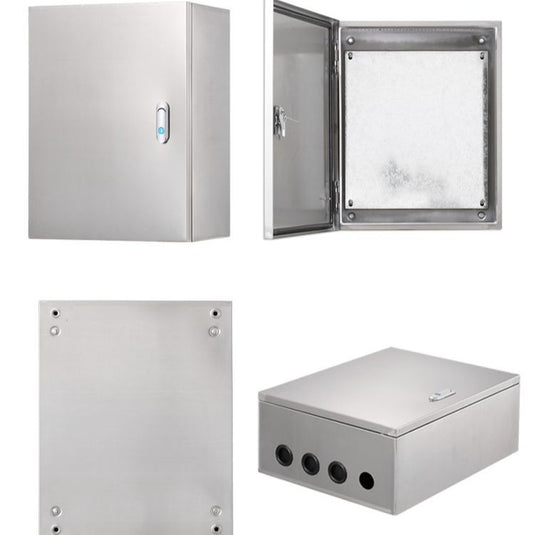 Caja eléctrica para exteriores de acero inoxidable 304, resistente a la intemperie, antioxidante y anticorrosión, equipo de seguridad CCTV/alarma, caja de metal segura con cerradura, montaje en pared