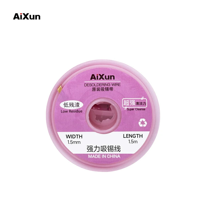 Load image into Gallery viewer, AiXun Strong Solder Wick (10-Pack) – High-Efficiency Desoldering Wire Roll
