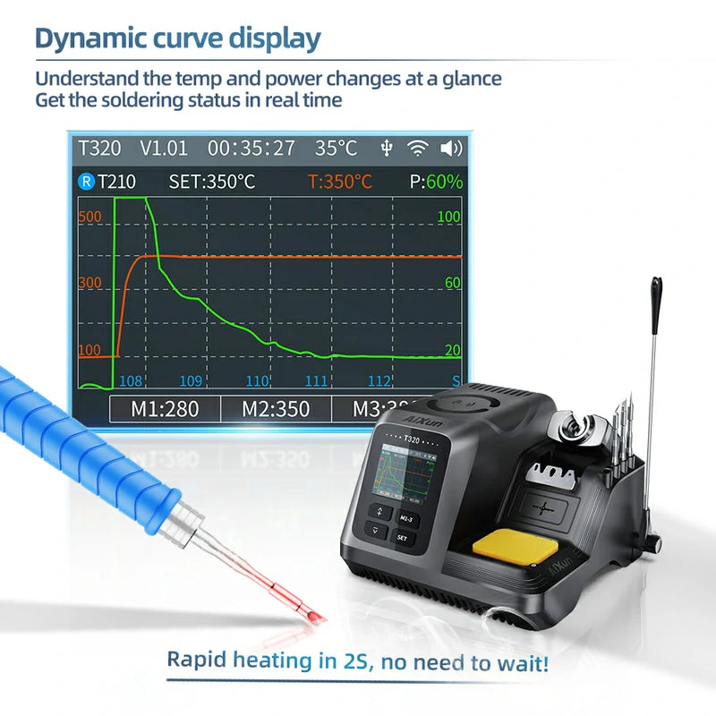 Load image into Gallery viewer, AiXun T320 Integrated Precision Smart Soldering Station
