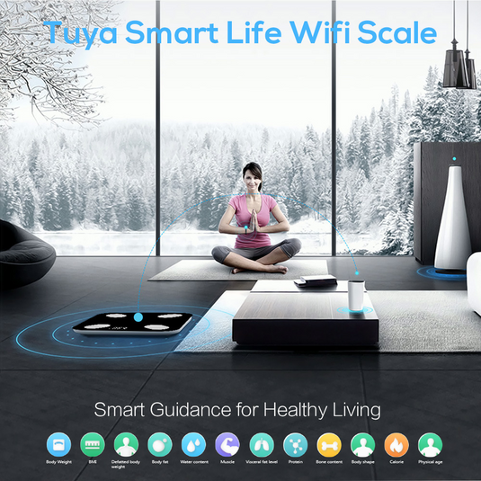 [TUYA Smart Home] Tuya Multiple Detection Functions Smart Life Wifi BMI Scale - Polar Tech Australia