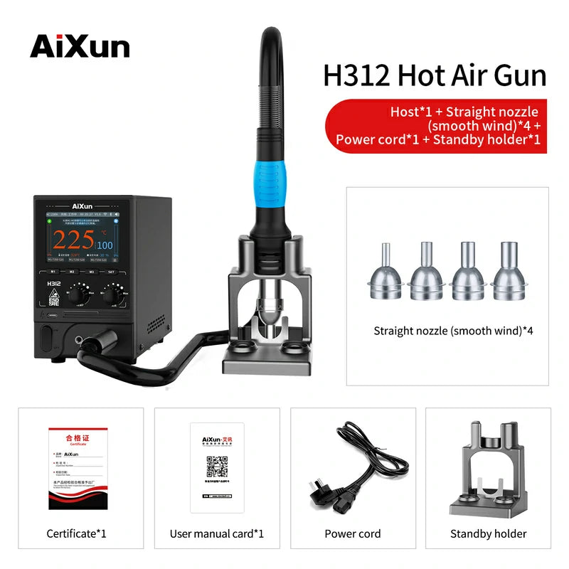 Load image into Gallery viewer, AiXun H312 Smart Hot Air Rework Station – 1400W High-Power Intelligent Rework Solution
