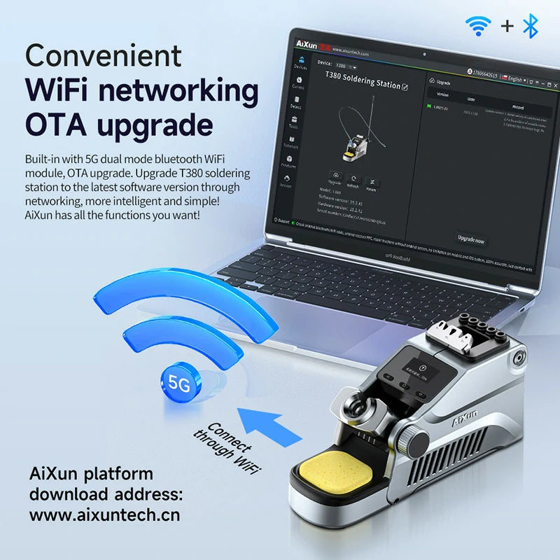 Load image into Gallery viewer, AiXun T380 Portable Smart Soldering Station
