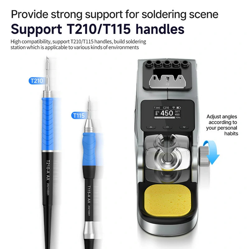 Load image into Gallery viewer, AiXun T380 Portable Smart Soldering Station
