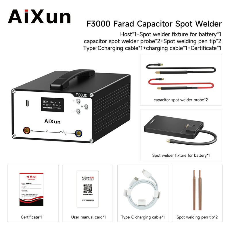 Chargez l&#39;image dans la visionneuse de la galerie, AiXun F3000 Farad Capacitor Spot Welder
