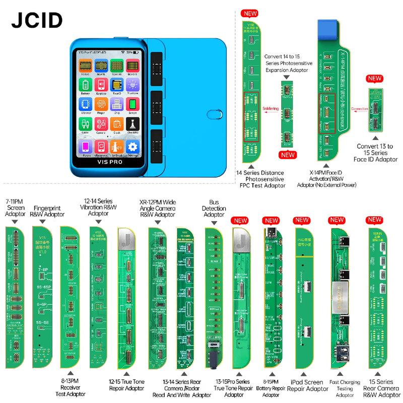 Load image into Gallery viewer, [V1S Pro] JCID Programmer Nand Read and Write Purple Screen Repair for iPhone 6-14PM- JCID
