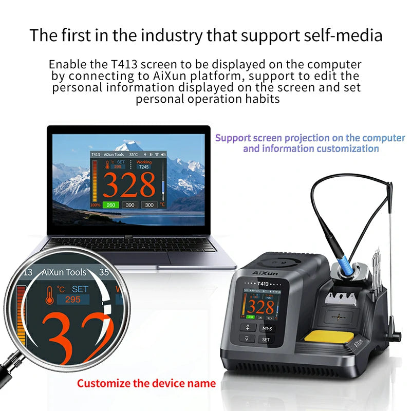 Load image into Gallery viewer, [AiXun T413] 200W Integrated Smart Soldering Station
