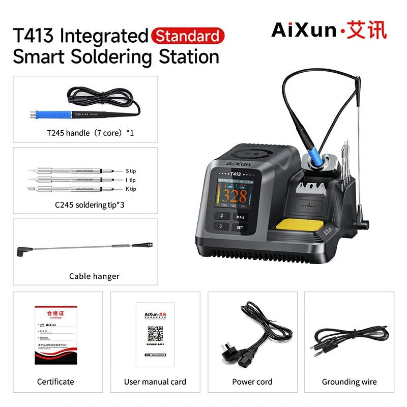 Load image into Gallery viewer, [AiXun T413] 200W Integrated Smart Soldering Station
