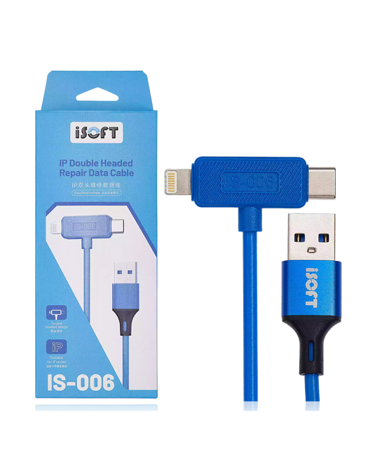 [IS-006] ISOFT Dual Interface Type-C Apple Engineering Cable Automatic DFU Repair Data Cable For iPhone