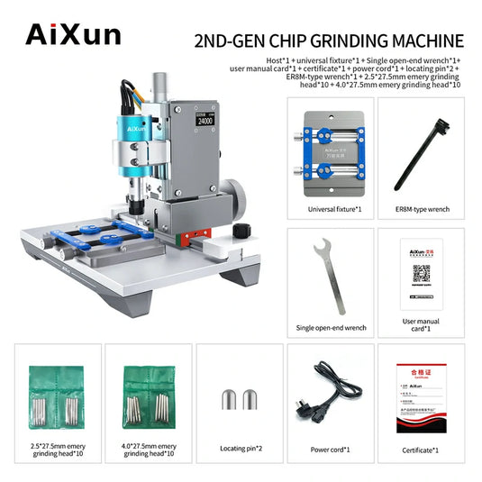 AiXun 2nd Gen Chip Grinding Machine for Touch IC, NAND, and CPU Polishing – Precision and Efficiency