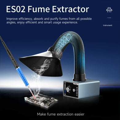 [AiXun ES02] Desktop Fume Extractor – Soldering Smoke Absorber with LED Light