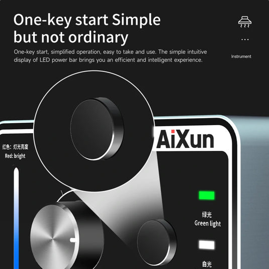 [AiXun ES02] Desktop Fume Extractor – Soldering Smoke Absorber with LED Light