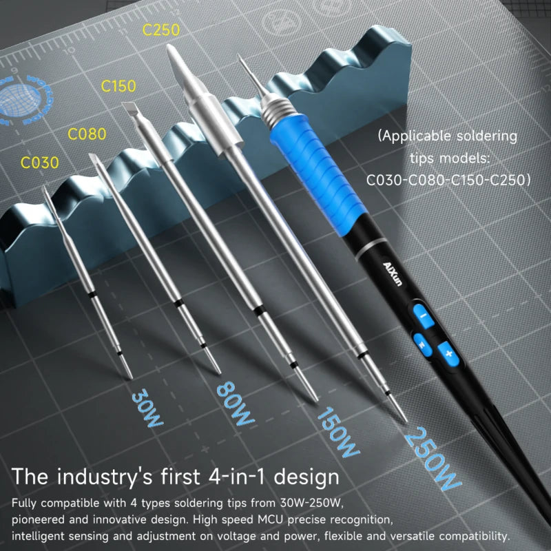 Chargez l&#39;image dans la visionneuse de la galerie, [AiXun T225] Intelligent 4-in-1 Soldering Handle – 7-Core Plug Soldering Iron
