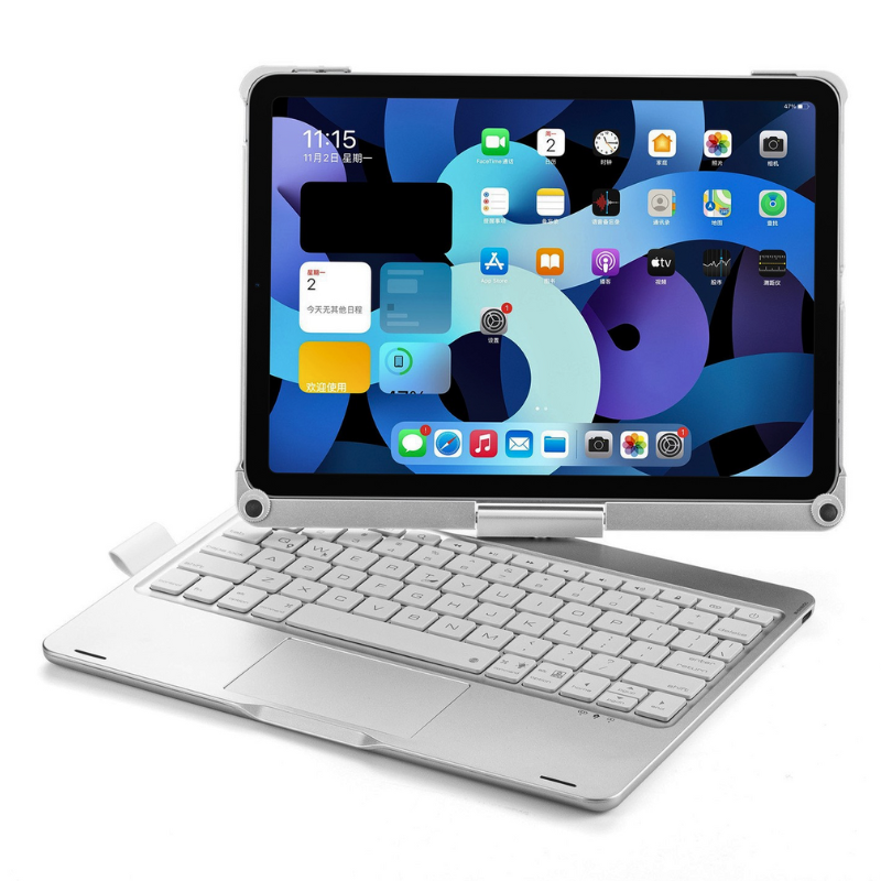 Cargue la imagen en el visor de la galería, Apple iPad Air 4/5 10.9&#39;&#39; 4th Gen (2020/2022) 360° Rotating Wireless Touchpad Keyboard Flip Cover Case
