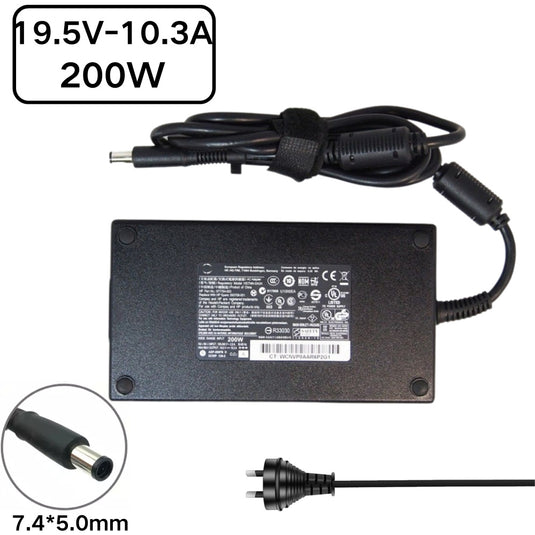 [19.5V-10.3A/200W][7.4x5.0] Cargador adaptador de fuente de alimentación de CA para estación de trabajo HP Z2 G4 MINI