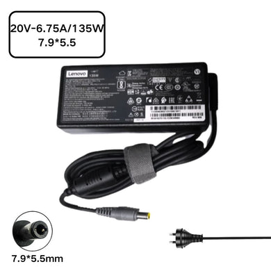 [20V-6.75A/135W][7.9*5.5] Lenovo W500 W510 Laptop AC Power Supply Adapter Charger