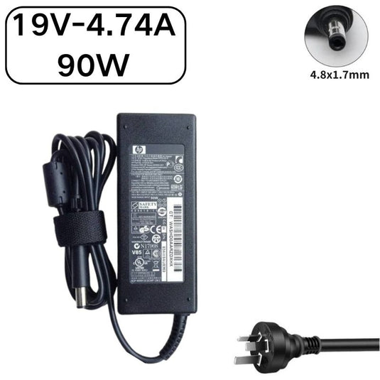 [19V-4.74A/90W][4.8x1.7mm] Cargador adaptador de fuente de alimentación de CA para computadora portátil HP Compaq ProBook