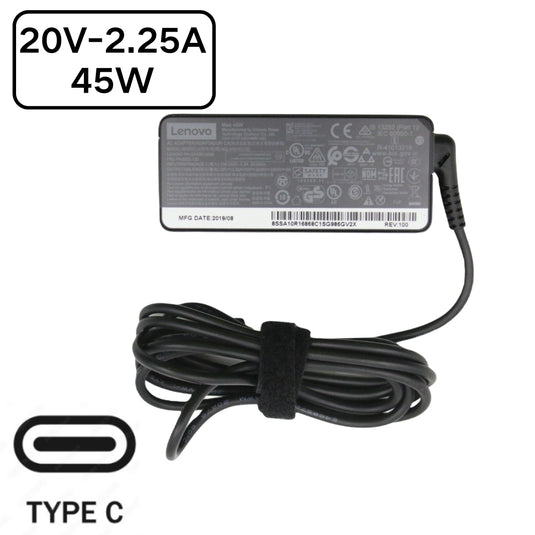 [45W][Tipo-C] Adaptador de viaje para cargador de viaje de pared CA para computadora portátil Lenovo USB C