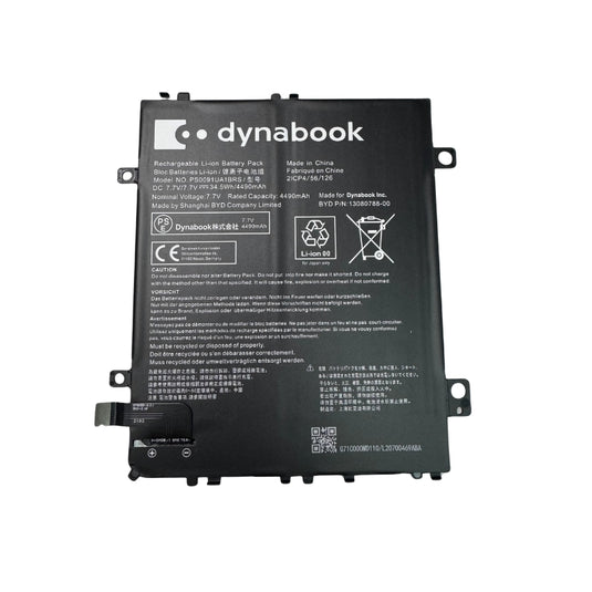 [PS0091UA1BRS] Toshiba Dynabook 7.7V 34.5Wh 4490mAh 13080788-00 - Replacement Battery