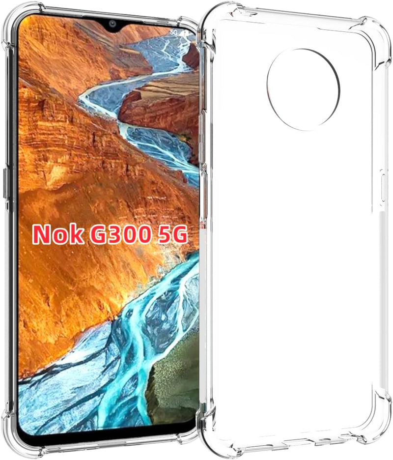 Cargue la imagen en el visor de la galería, Nokia G300 - AirPillow Cushion Transparent Soft Clear TPU Four Corners Protective Case
