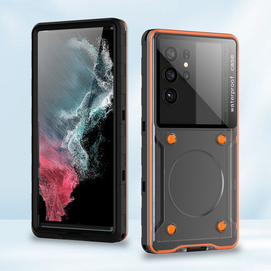 [Shellbox Pro][Up to 6.9 inch] - Universal Redpepper Full Covered Waterproof Heavy Duty Tough Armor Case - Polar Tech Australia