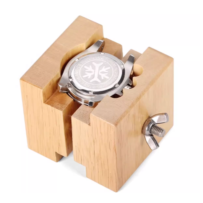 Load image into Gallery viewer, Watch Repair Tool - Dial Holder, Wooden Stand for Disassembling Watch Dials and Back Covers, Case Opening Tool
