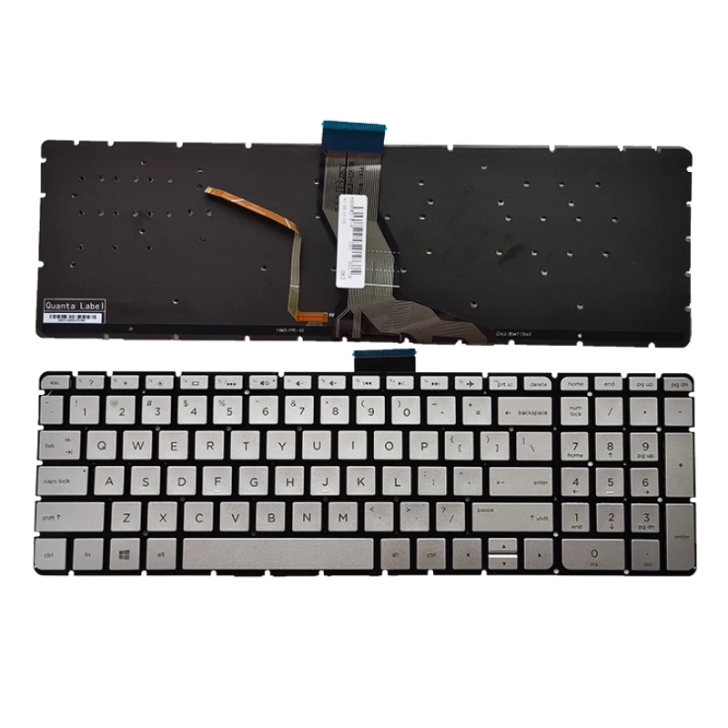 Cargue la imagen en el visor de la galería, HP 15-AB500 15-AB000 15-AB100 15-AB525 15-AB066 15-AB200 17-G119D Series - Laptop Keyboard With Back Light US Layout
