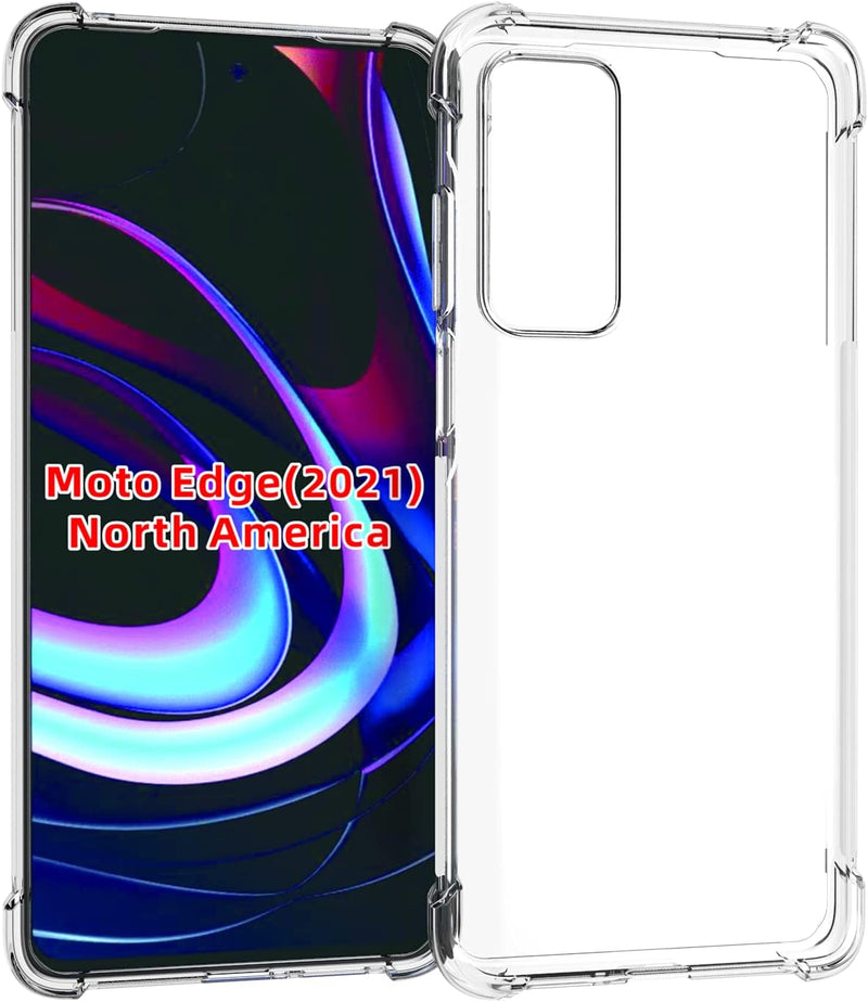 Cargue la imagen en el visor de la galería, Motorola Moto Edge 2021 - AirPillow Cushion Transparent Soft Clear TPU Four Corners Protective Case
